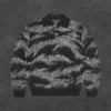 CORTEIZ MOHAIR FUZZY COLLAR SWEATER [BLACK CAMO]