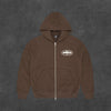 CORTEIZ ISLAND PUFF PRINT ZIP HOODIE [BROWN]