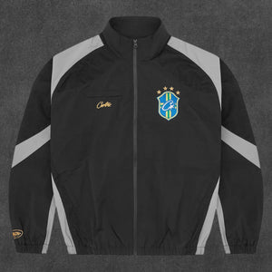 Corteiz Olympic Shuku Brasil Tracksuit Black