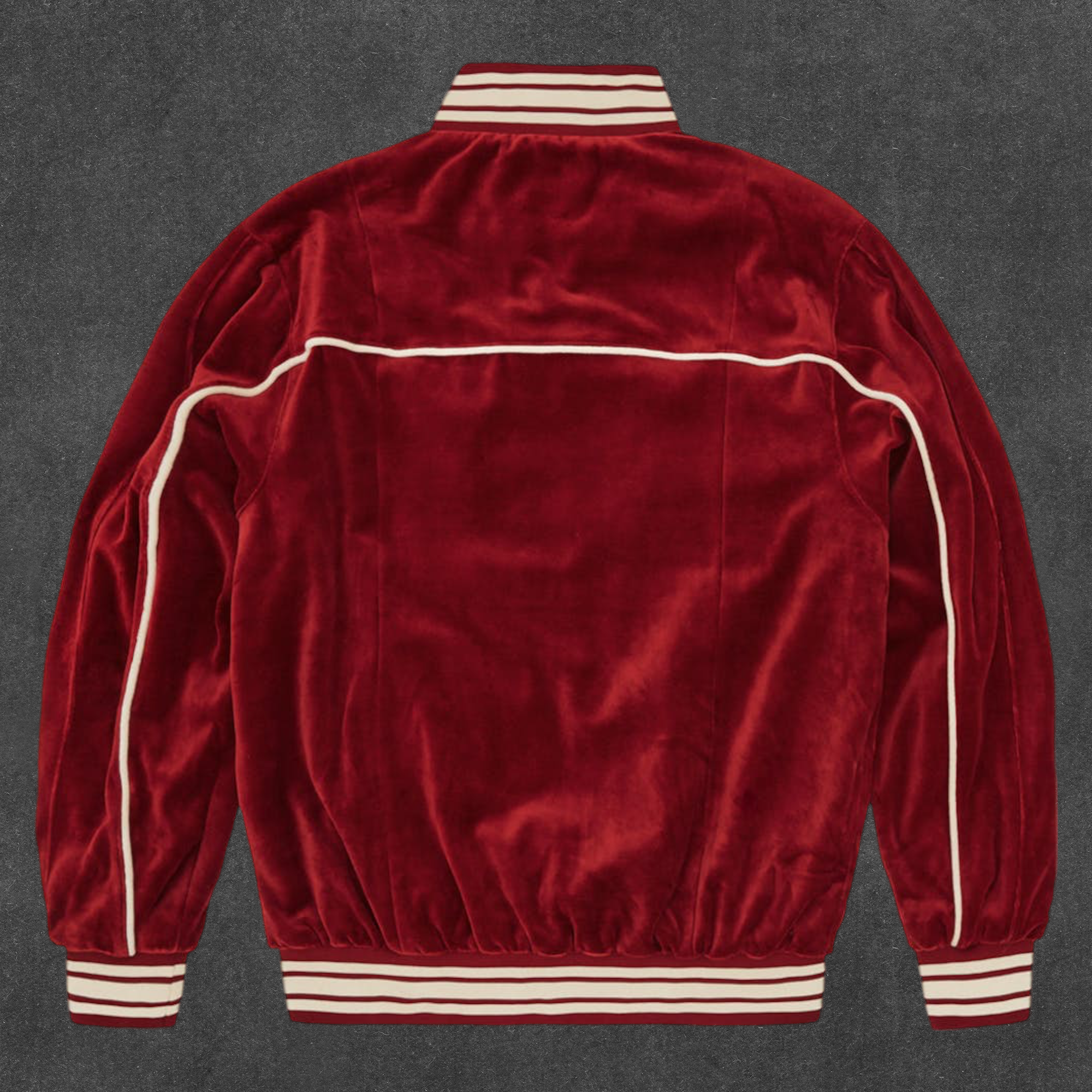 Corteiz VVS Uptown Velour Track Jacket Red