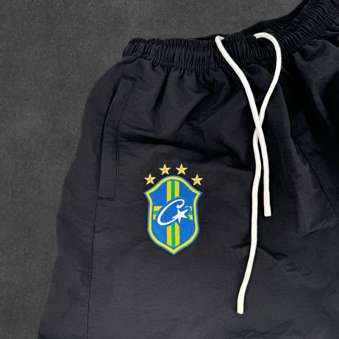 Corteiz Olympic Shuku Brasil Tracksuit Black