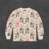 Corteiz Mens Tiger Waffle Longsleeve [CREAM]