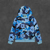 Denim Tears The Cotton Wreath Zip Sweatshirt [Blue Camo]