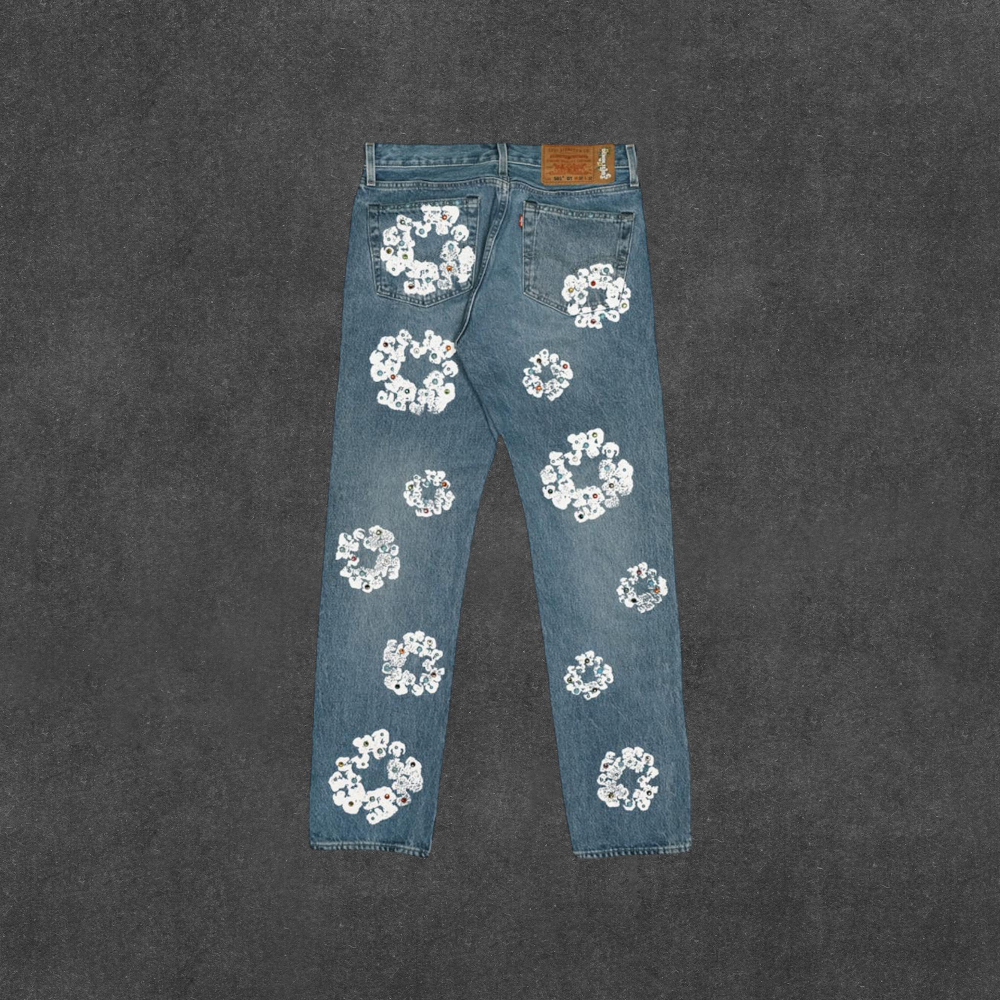 Denim Tears x Levi's 501 Cotton Rhinestone Wreath Jeans