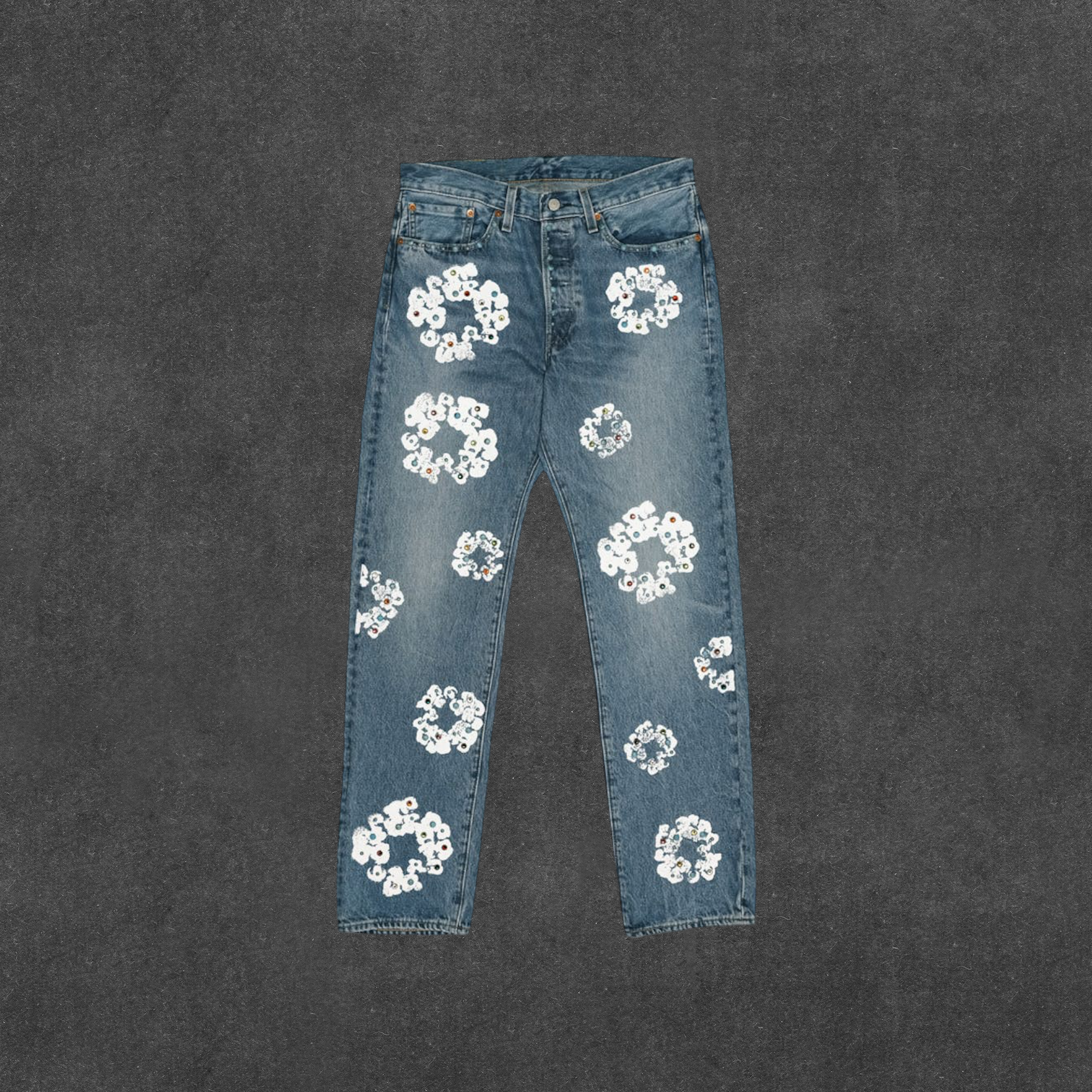 Denim Tears x Levi's 501 Cotton Rhinestone Wreath Jeans