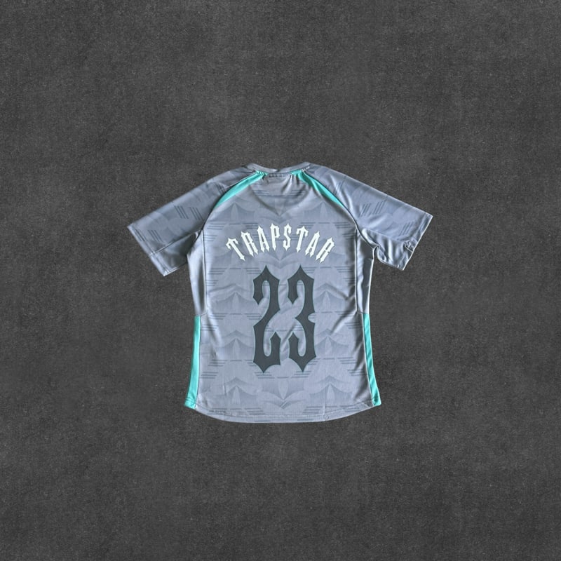 football t shirts-greysea blue