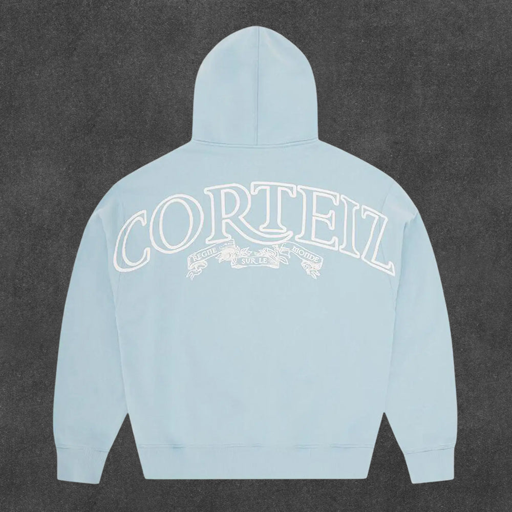 Corteiz Superior Royale Zip Hoodie [Baby Blue]