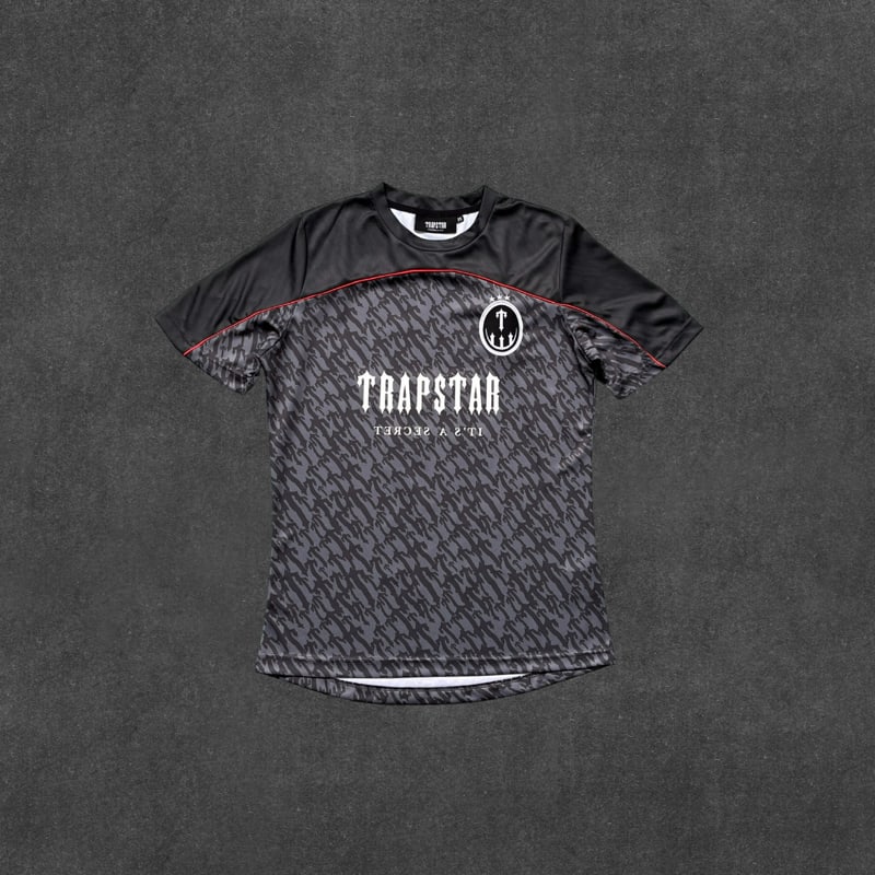 FOOTBALL T SHIRTS-GREYRED