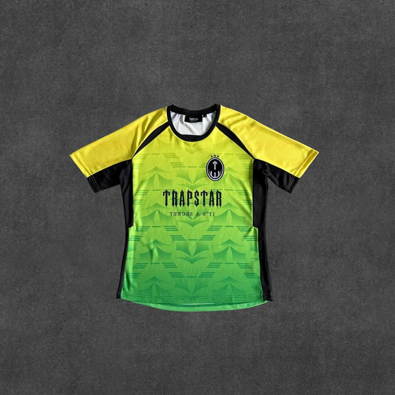 football t shirts-greenyellowblack