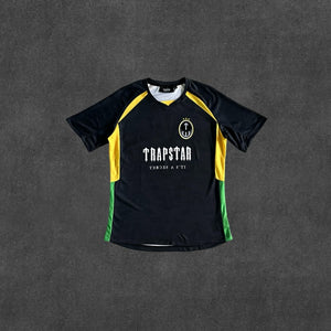 football t shirts-blackyellowgreen