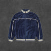 Corteiz VVS Uptown Velour Track Jacket [NAVY]