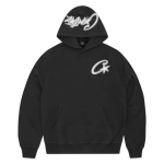 Corteiz Satin C Star Appliqué Hoodie [Black]