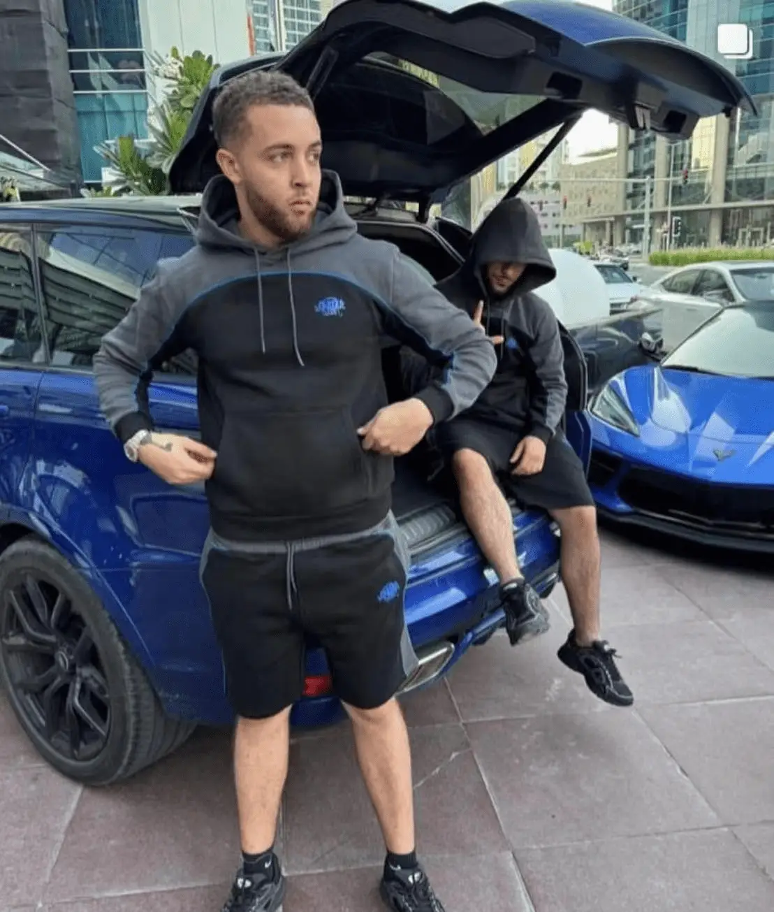 Syna World Hoodie Grey Black - Image 5