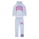 Syna World College Tracksuit Grey Pink