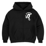 Syna World Void Zip-Up Hoodie Black White