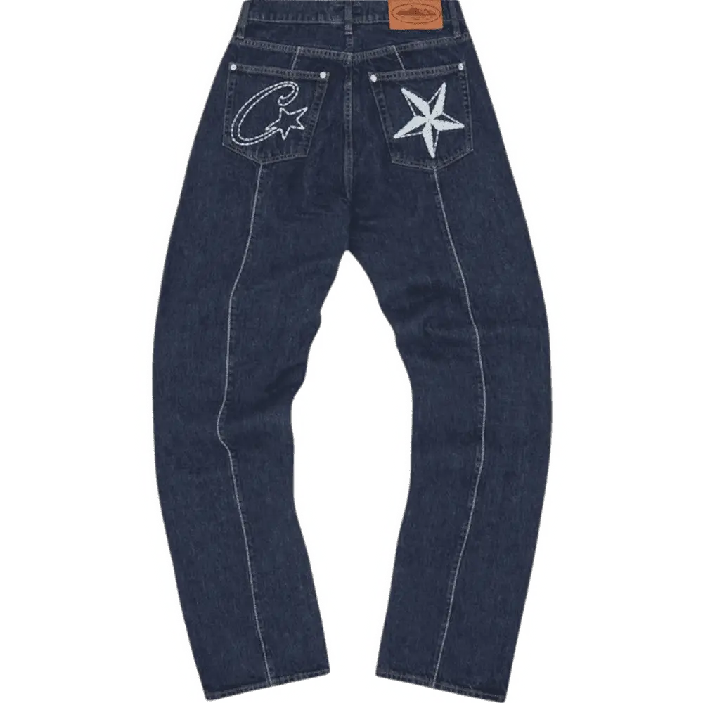 Corteiz C-Star Denim Jeans [Dark Wash]