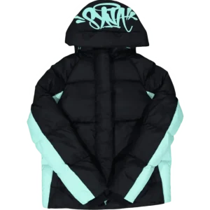 Syna World ‘Syna Logo’ Puffer Jacket [Black Blue]