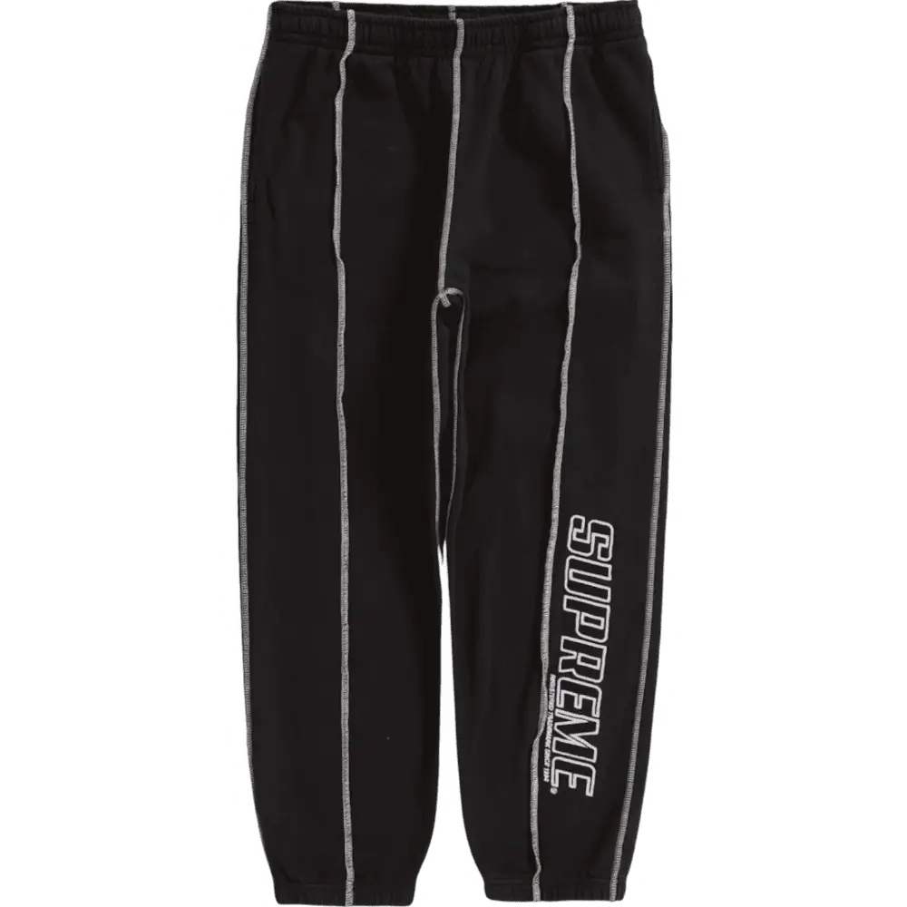 Supreme Coverstitch Tracksuit Black - Image 4