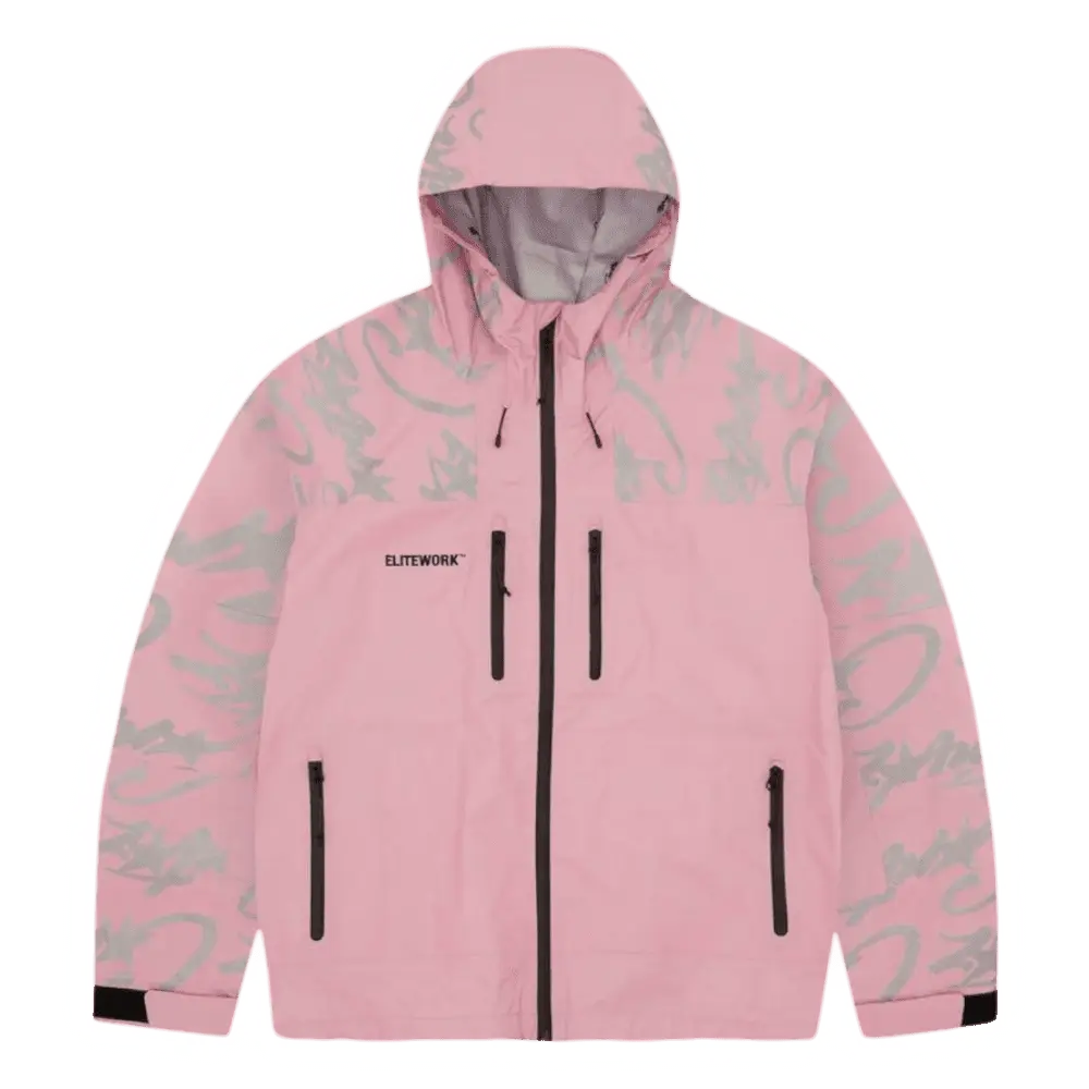 Corteiz Elitework Waterproof Shell Jacket [Pink]