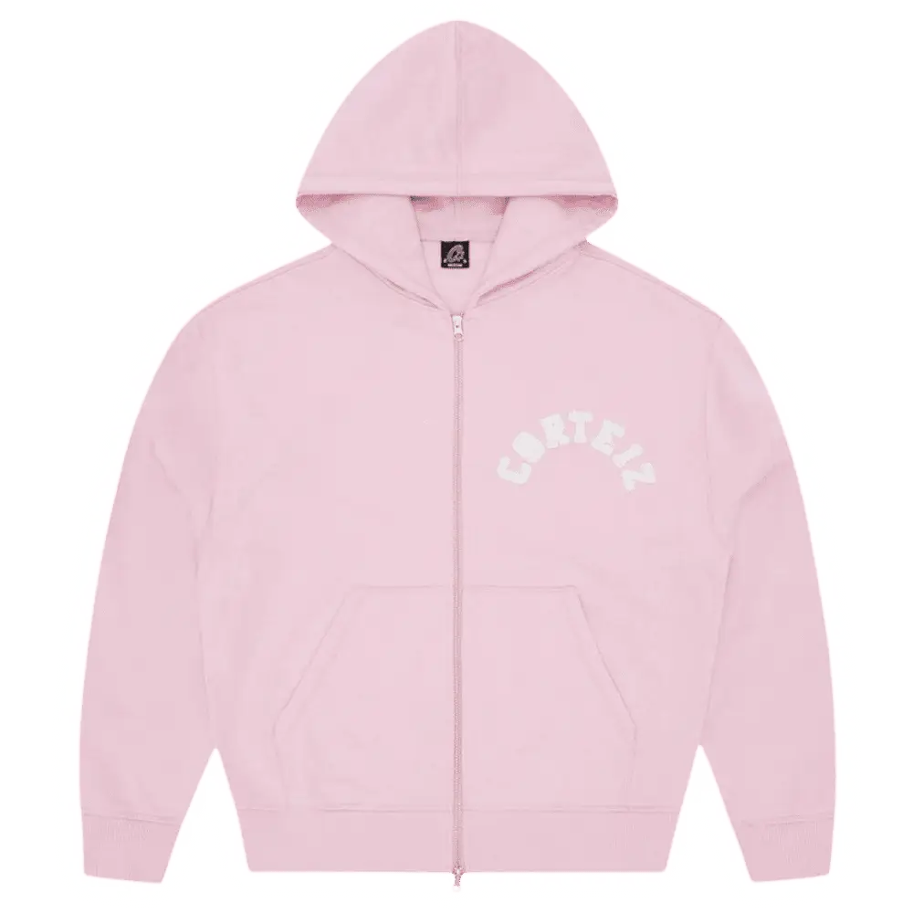 Corteiz Colly Arch Zip Hoodie [Pink]