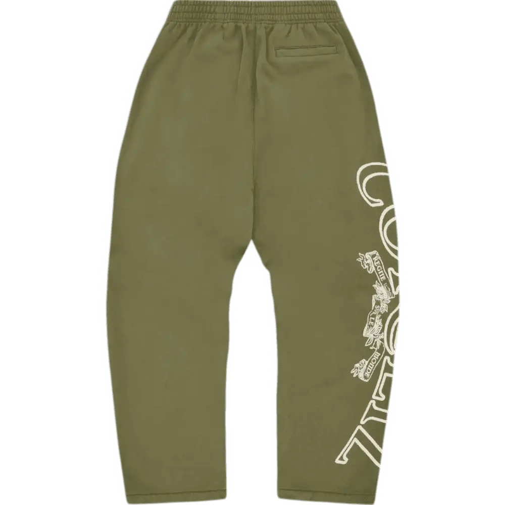 Corteiz Superior Royale Open Hem Sweatpant [OLIVE] - Image 2