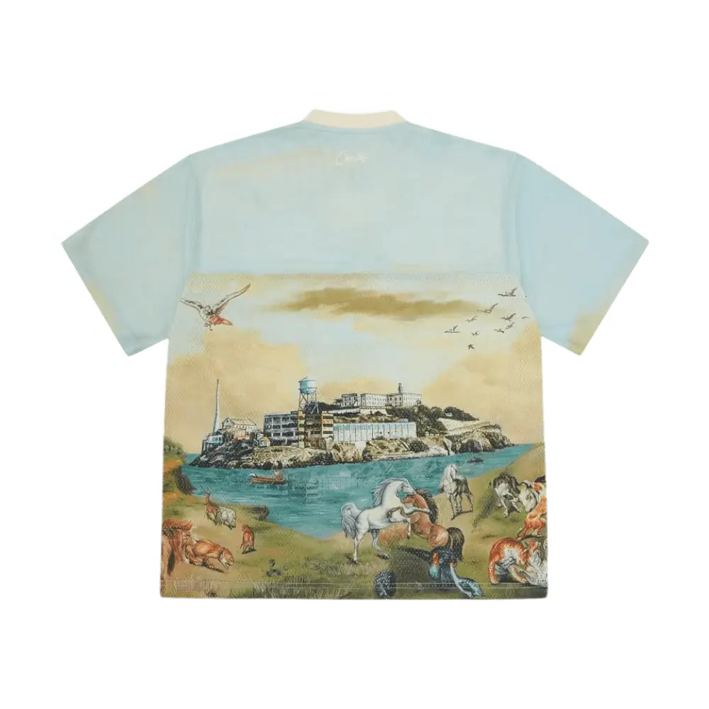 Corteiz Narnia Football Jersey [Blue & Cream]