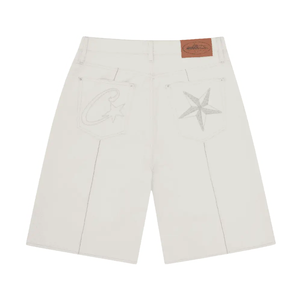 Corteiz C-Star Denim Jorts Natural
