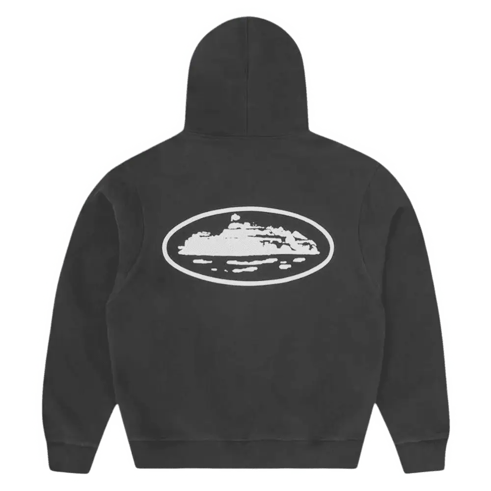 CORTEIZ ISLAND PUFF PRINT ZIP HOODIE [BLACK]