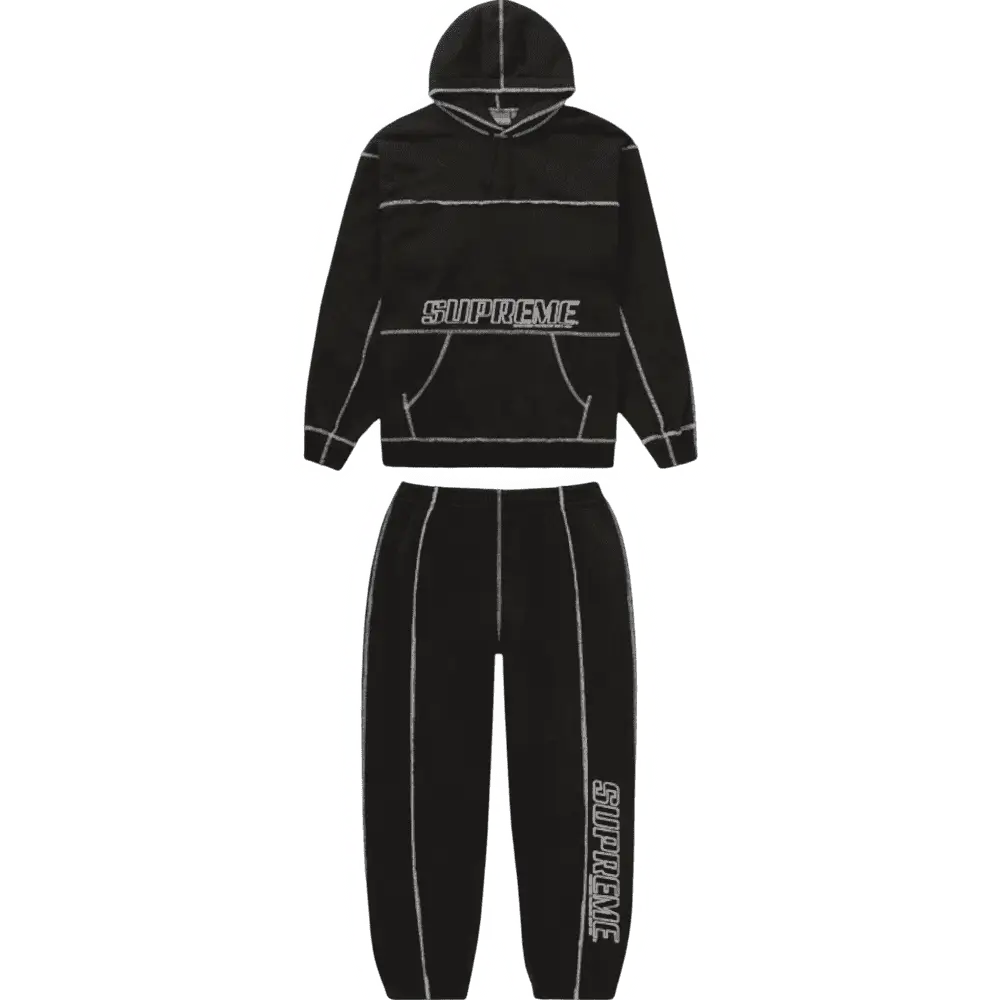 Supreme Coverstitch Tracksuit Black
