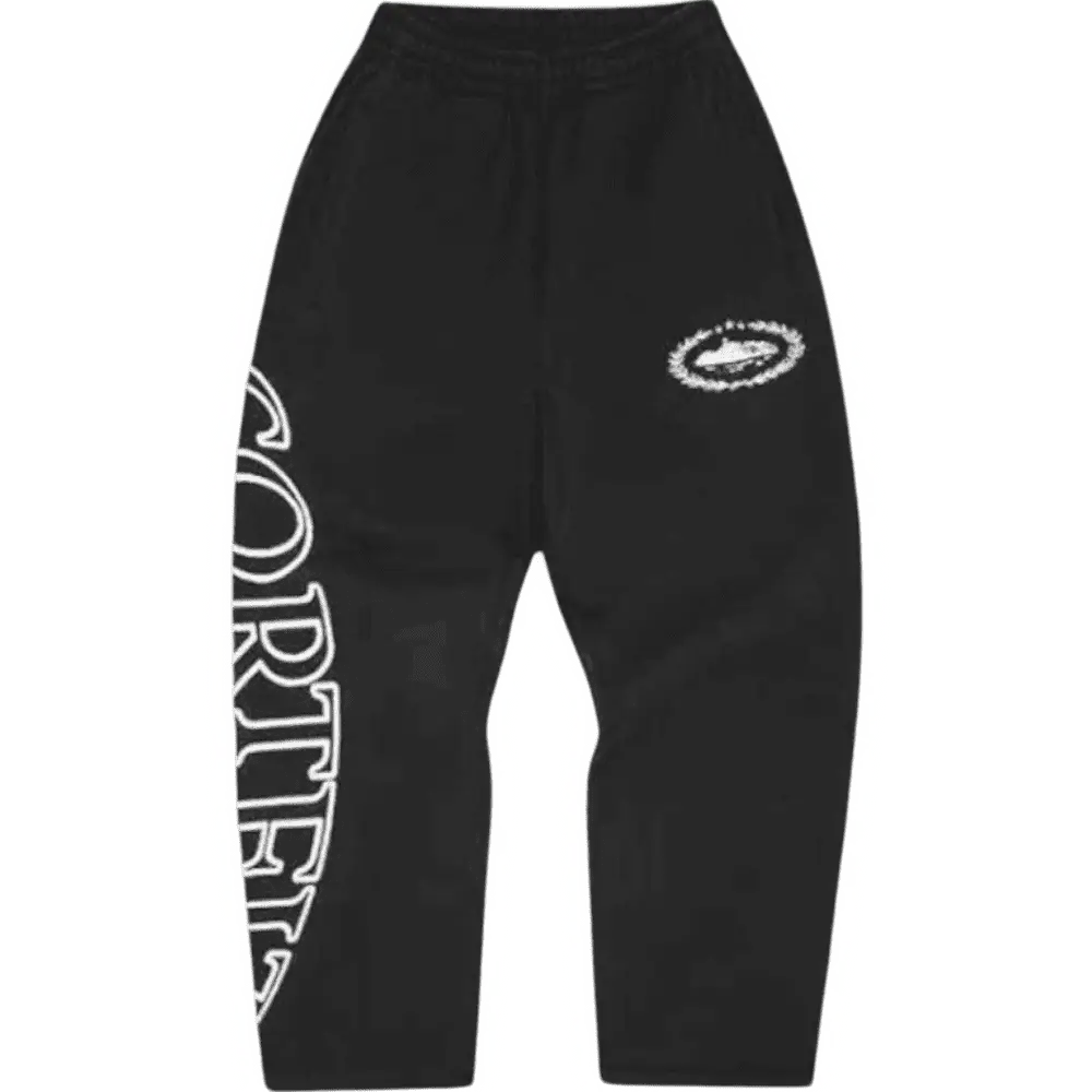 Corteiz Superior Royale Open Hem Pant [BLACK]