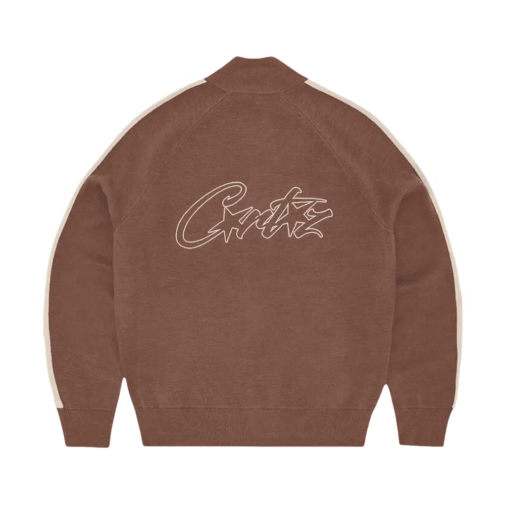 Corteiz VVS Knit-Zip [Mocha] - Image 2
