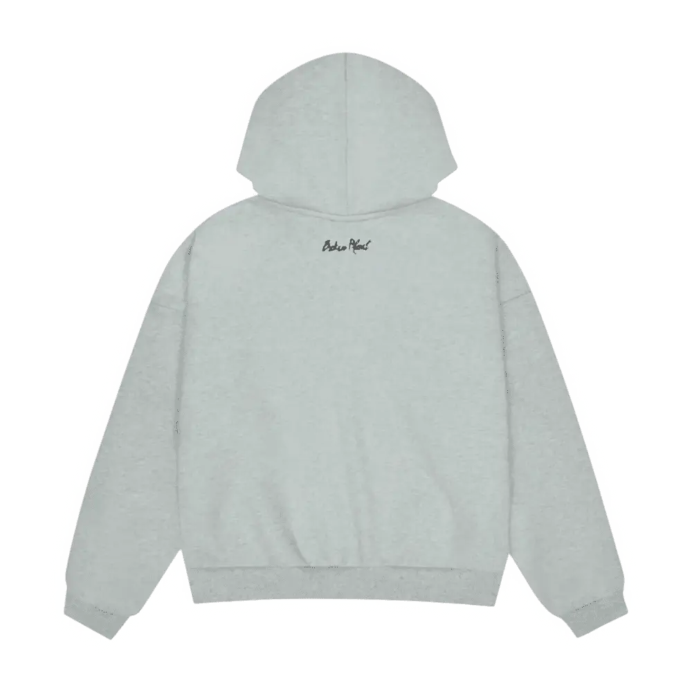 Broken Planet Sun Zip-Up Hoodie [Heather Grey] - Image 2