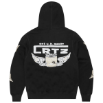 Corteiz Gasolina Double Zip Hoodie Black