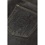 Broken Planet Wide-Leg Denim Jeans [Washed Grey] - Image 4