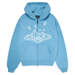 Broken Planet Zip-Up Hoodie [Light Blue]