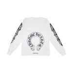 Chrome Hearts Horseshoe Floral L/S T-Shirt White