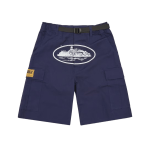 Corteiz Alcatraz Cargo Shorts Navy