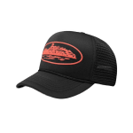 Corteiz Alcatraz Trucker Hat Black Red