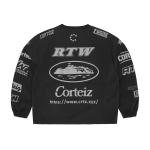 Corteiz Sponsors Training Pullover Black