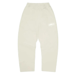 Corteiz Island Puff Print Open Hem Sweatpant Off White