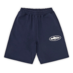Corteiz Island Puff Print Sweatshort Navy