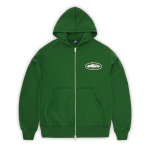 Corteiz Island Puff Print Zip Hoodie Green