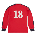 Corteiz Paneled Rugby Jersey Red