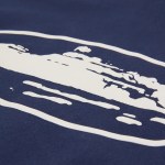 Corteiz Island Puff Print Zip Hoodie Navy - Image 3