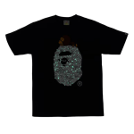 BAPE Space Camo Milo On Big Ape Tee Black