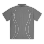 Corteiz Island Pique Polo Shirt Grey