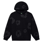 Denim Tears Cotton Wreath Hoodie Black Monochrome