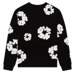 Denim Tears Long Sleeve Cotton Wreath T-shirt Black