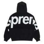 Supreme Big Logo Jacquard Hooded Sweatshirt Black