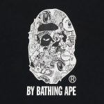 BAPE Comic Art Ape Head Tee Black